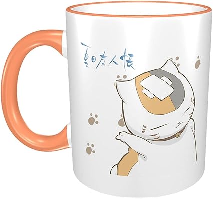 Amazon 夏目友人帳 にゃんこ先生 マグカップ コーヒーカップ かわいい セラミック 耐熱カップ セラミック ティーカップ 朝食カップ オフィスマグ おしゃれ Buybai ホーム キッチン