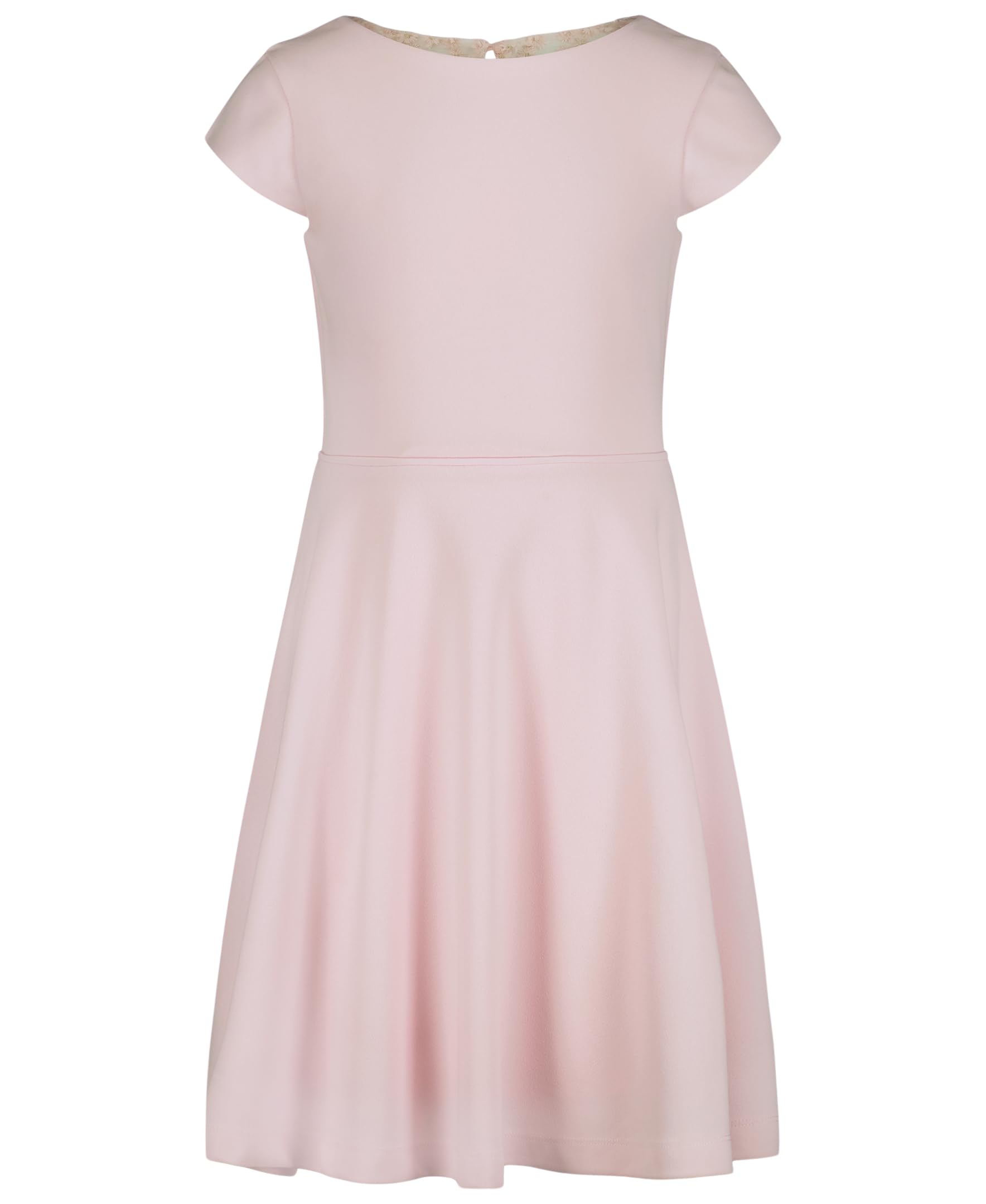 Calvin Klein Sleeveless Party Dress, Fit and Flare Silhouette, Round Neckline & Back Zip Closure, Pink Crepe, 8 Image Calvin Klein Sleeveless Party Dress, Fit and Flare Silhouette, Round Neckline & Back Zip Closure, Pink Crepe, 8 Image