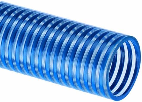 Tigerflex Blue Water BW Series PVC Low Temperature Suction Hose, 55 PSI Max Pressure, 4 inches ID, 100 feet Length