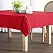 Remedios Rectangle Tablecloth 70x120 Inch - Washable Polyester Table Cloth for 6 Foot Table - Wrinkle Free Dinner Tablecloth for Wedding Party Restaurant Banquet Tables, Red Table Cloths