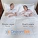 DreamTek Luxurious Down Comforter All Season Capable w/Smart Snap System A Summer Light Weight + Winter Option by Doubling Up Hypoallergenic Machine Washable Duvet Tabs King Size California XL Insert