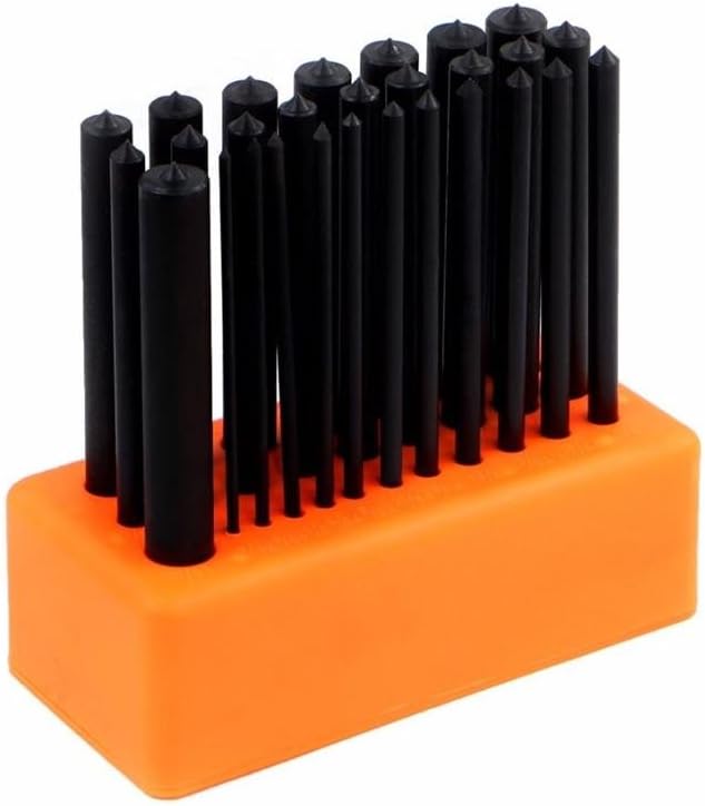 Hand Tools 28 PC 3/32" 1/2" Transfer Punch Set 47/8" Long Punches