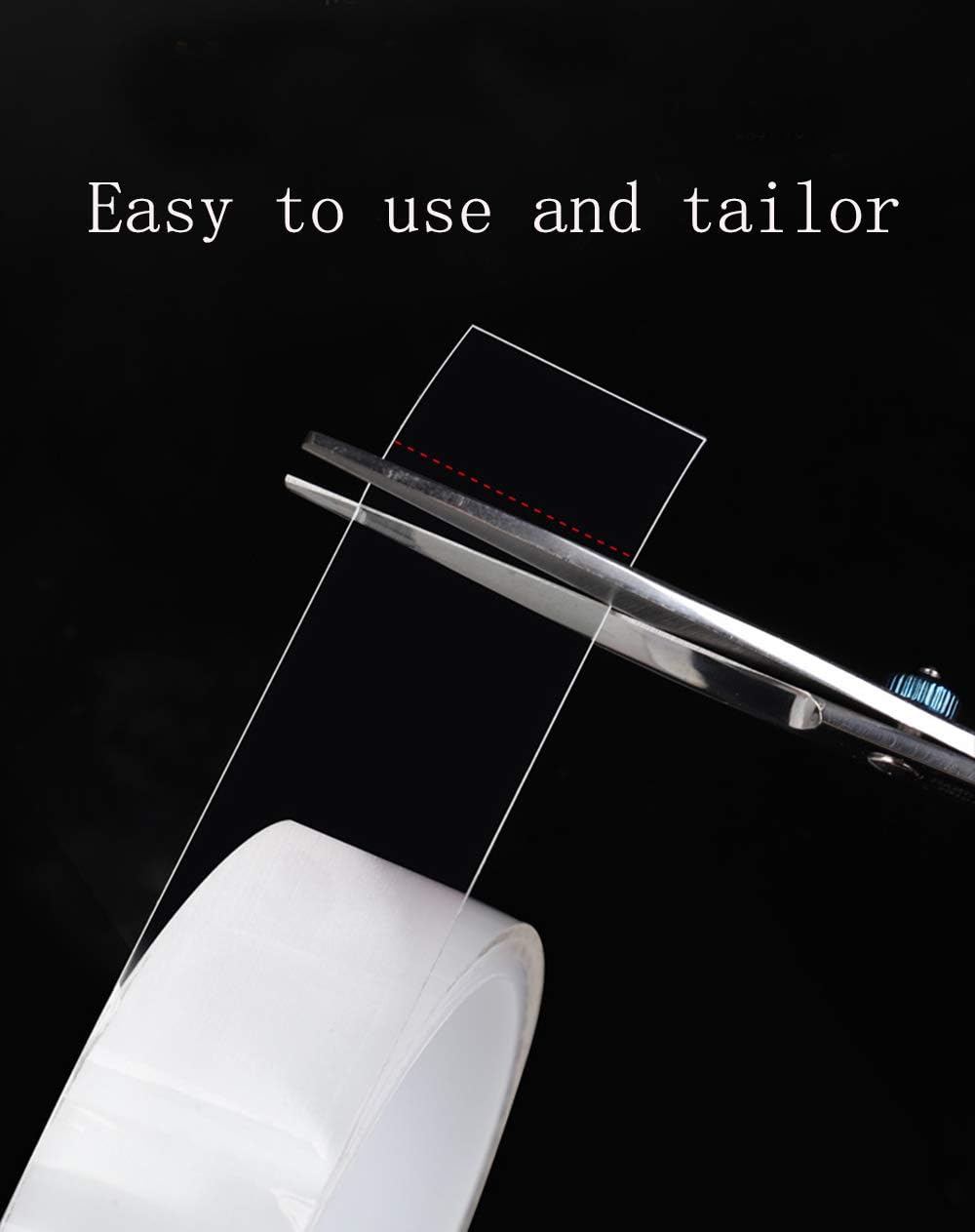 16.5FT Double Sided Tape Adhesive Nano Tape Transparent Washable Reusable Multipurpose Sticky : Office Products
