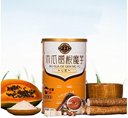HEKUNDA Kudzu Root Powder Papaya Konjak Powder Meal Replacement 100% Natural Organic Food 600g ( Pack of 1 )