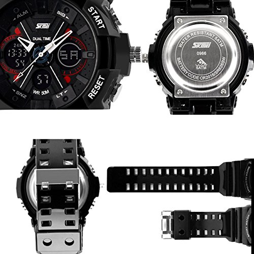 image for PASNEW Boys Watch, Sports Watches, LED Analog Digital Display Watches 