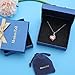 Menton Ezil Love Heart Pendant Necklace Made with Pink Rose Swrovski Crystals Gifts for Her Woman Fashion Jewelry
