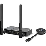 Elegant Choise Wireless HDMI Transmitter and Receiver, Wireless HDMI Extender Kit, Wireless HDMI 4K@30Hz Stream Video/Audio t