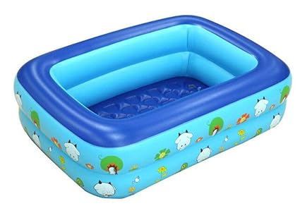 Pinshun Rechteckige Familie Kinder Kinder Aufblasbare Schwimmbad