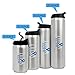 WaterVault Double Wall Vacuum Insulated Sports Tumbler, 18/8 Stainless Steel Water Bottle, Flip Top Sipper Lid, 20 oz, Black Matte