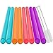 Extra Wide Reusable Smoothie Straws, Great for Bubble Tea, Boba Tea and Milkshakes, 10.25 Inches Long, 10 Pieces Jumbo Eco Friendly Plastic Straws with 2 Cleaning Brushes, BPA Free  primary