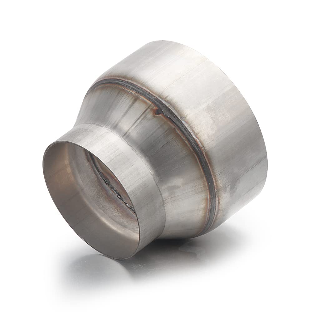 Photo 1 of A-KARCK Exhaust Adapter Connector 3" OD to 5" OD, Exhaust Pipe Reducer 4" Overall Length 304 Stainless Steel