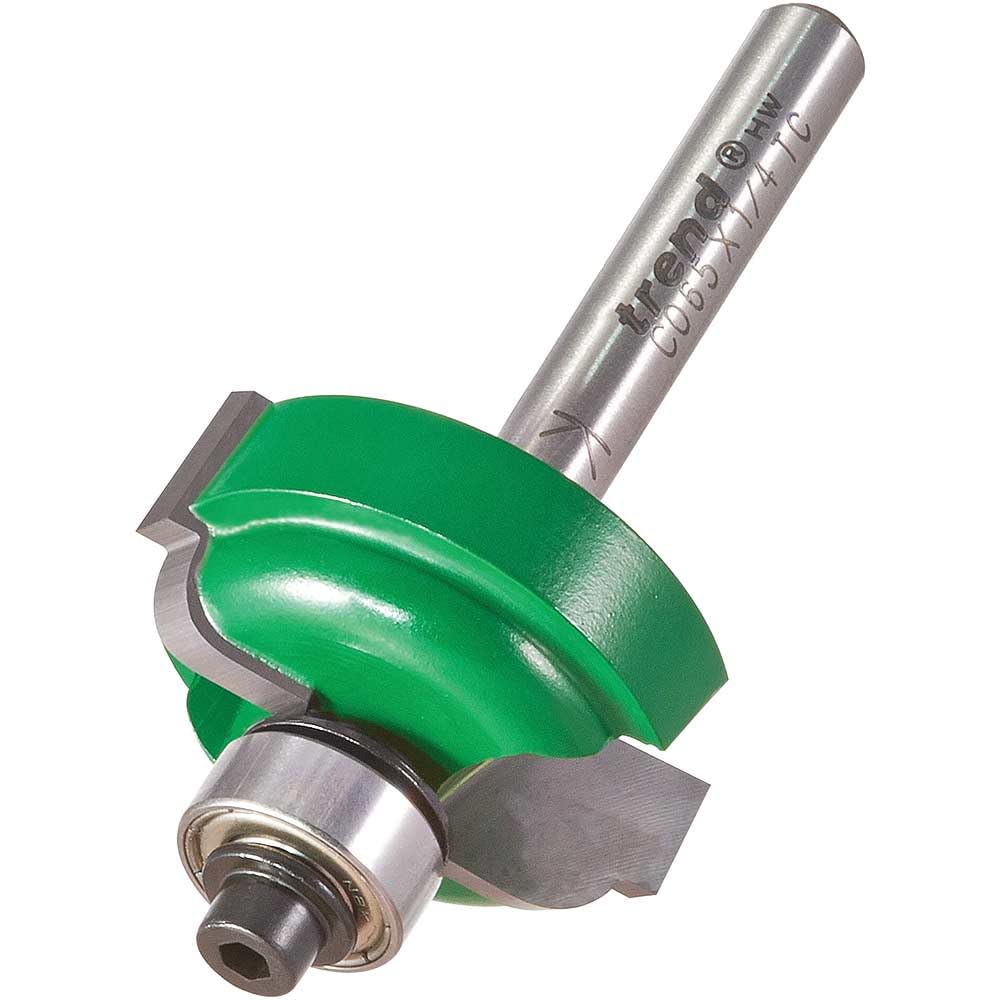 Trend CraftPro Cavetto Router Cutter, 1/4 Inch Shank, 4.8mm Radius and 31mm Cut Diameter, Tungsten Carbide Tipped, C065X1/4TC