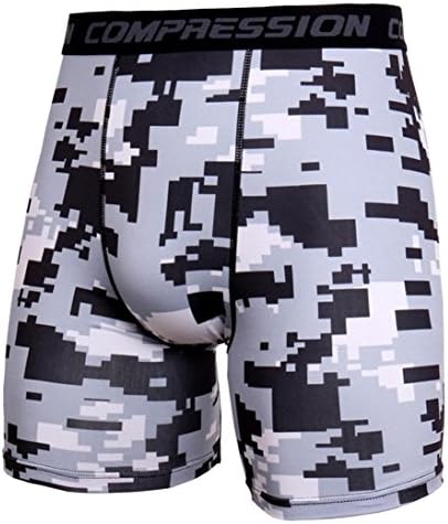 HARRYSTORE Men's Performance Compression Shorts,Man AIrism Gym Fitness Compression Tight Pants Base Under Layer Running Shorts Warm Cool Dry