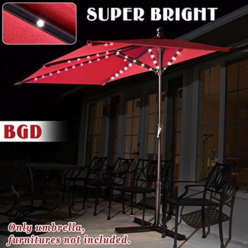 half rectangular patio umbrella