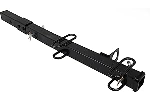 Autoholic Trailer Hitch Extension, 2.5 to 2 Inch Hitch Extender, 24 34 Inch Length, Supporting 4,500 lbs