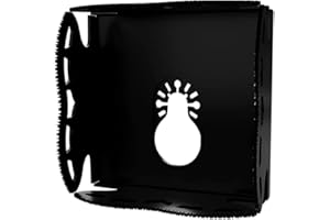 GSTK Square Rectangle Milling Cutter Carving One Step in Place Stainless Steel Square Slot Cutter for Plastic Metal or Low-Voltage Electrical Boxes mounting (3-3/4" x 3-3/4" (95 * 95mm))