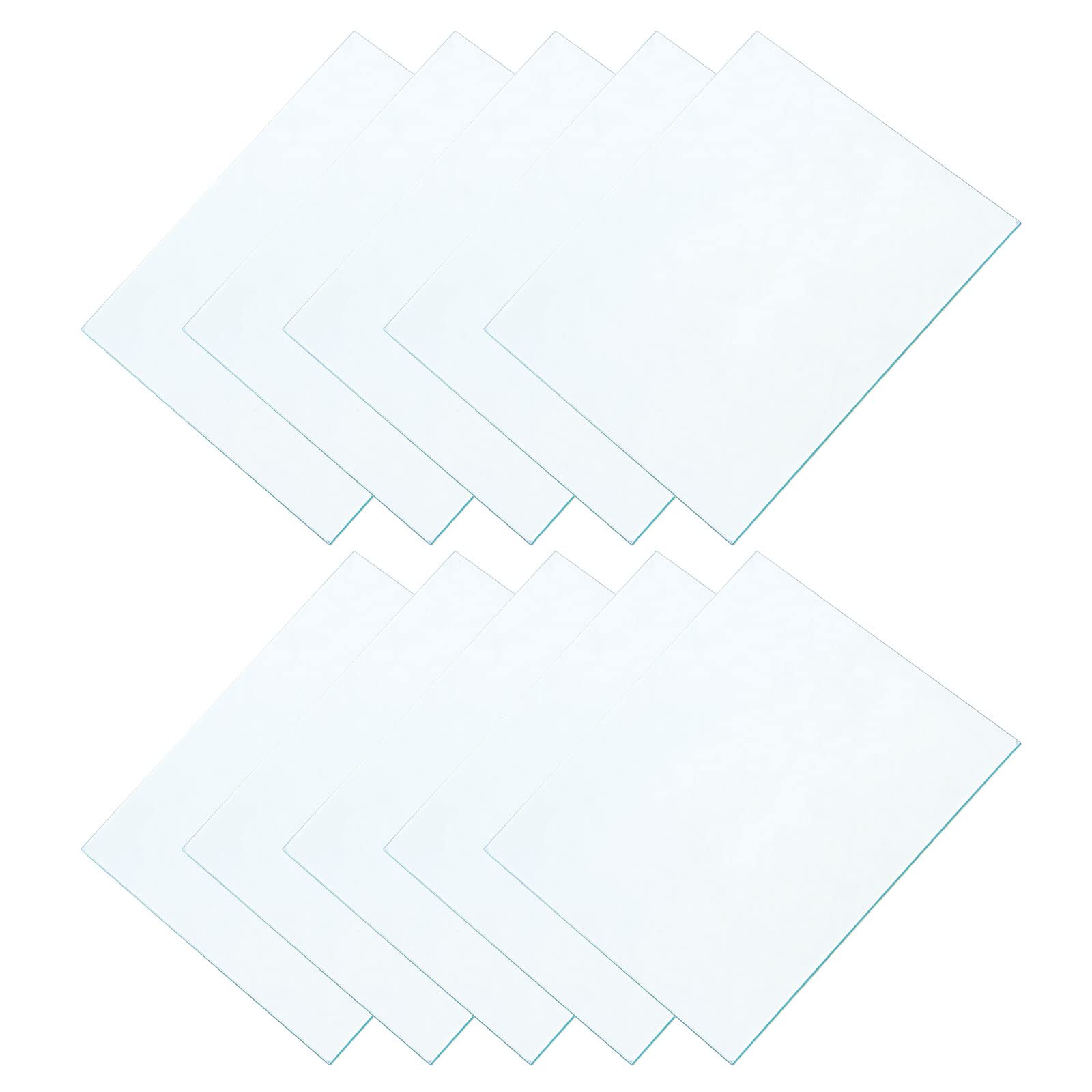 CoCud Welding Helmet Outer Cover Lens, 4.06"x3.82"x0.03" Total Size, Plastic Welding Replacement Lens Filter Covers for Darkening Welding Protective Lens Helmet Accessories, 10-Pieces