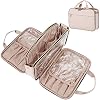 NISHEL Travel Toiletry Bag, Portable Makeup Organizer, Stand Up Cosmetic Bag, Travel Cosmetic Case for Travel Sized…