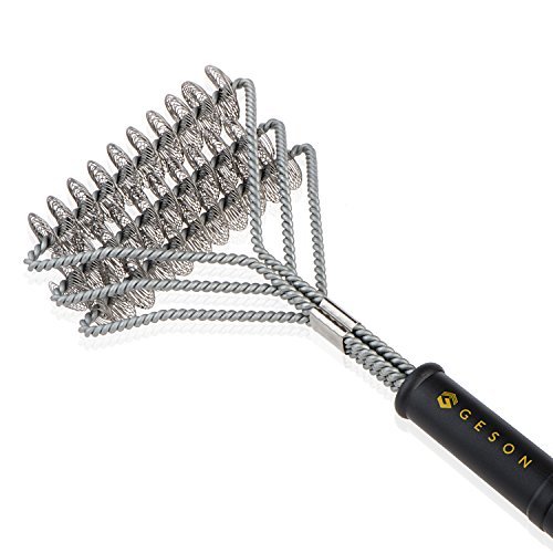 Ordekcity Grill Brush Bristle Free - Barbecue Brush for Grill, 100% Rust Resistant Safe Grill Cleaner for Porcelain, Propane, Electric, Infrared, Stainless Steel, Gas, Iron and Weber Grill Grates
