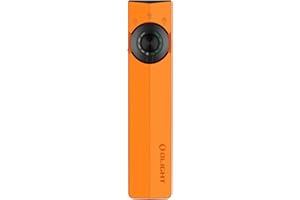 OLIGHT ArkPro EDC Flat Flashlight Rechargeable with Green Beam, UV and White LED,1500 Lumens USB-C Pocket Camping Flashlight, Spotlight Floodlight for Outdoor Emergency Working (Orange CW)