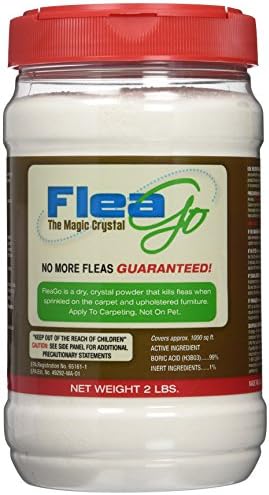 FleaGo Flea Control Powder for Carpet and Floors, 2 lb Jar