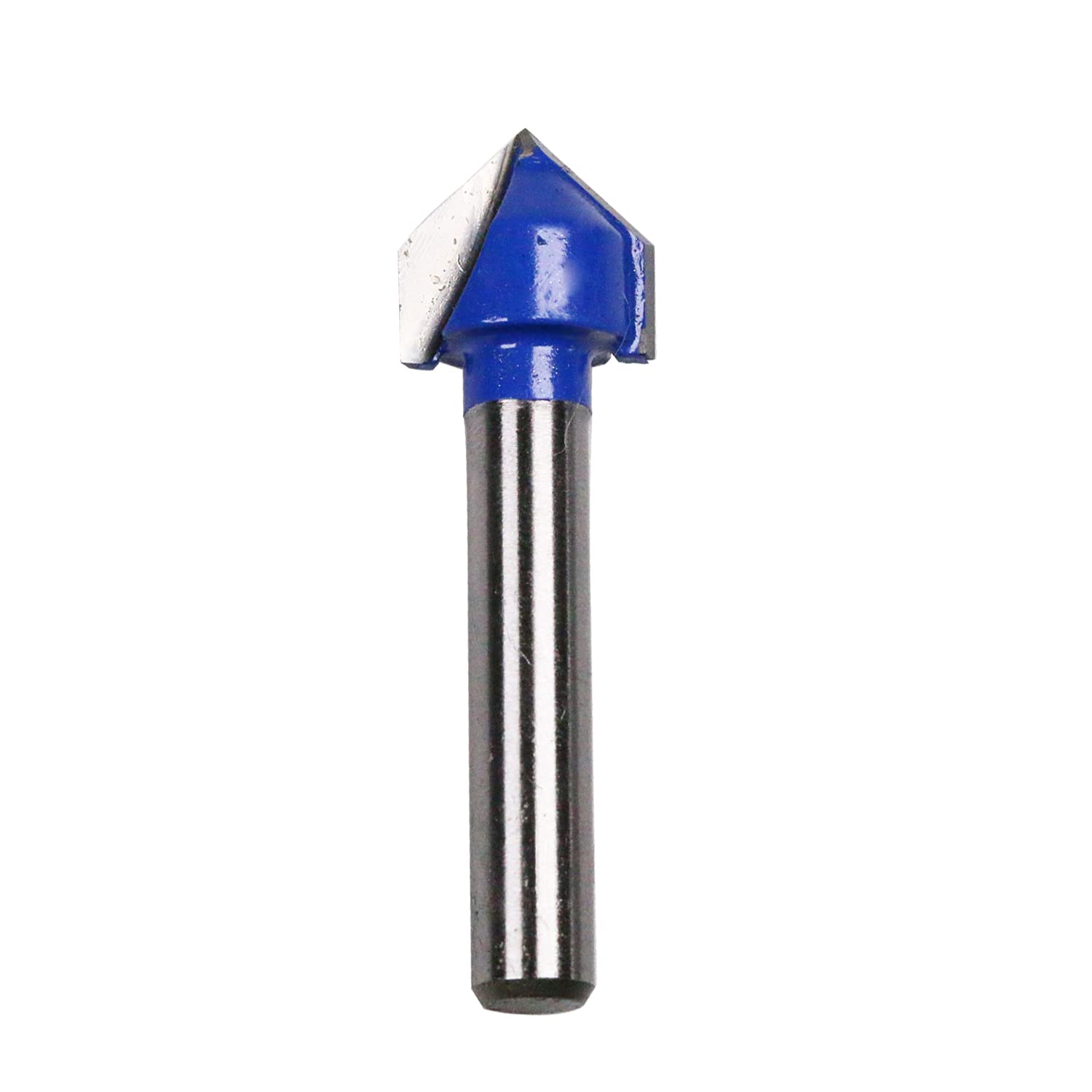 DashHound MTVB9001 Carbide Tipped 90 Deg V Groove Router bit Signmaking Carving bit Woodworking Cutting Tool 1/4 inch Shank