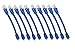 iMBAPrice UL Listed 0.5 Feet (6 inch) Cat6 Ethernet Network Patch Cable, LAN, UTP RJ45 Internet Cat 6 Cable (10 Pack) Blue, Compatible with Personal Computer