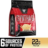 BSN SYNTHA-6 Whey Protein Powder, Micellar Casein, Milk Protein Isolate Powder, Vanilla Ice Cream, 97 Servings (Package May Vary)