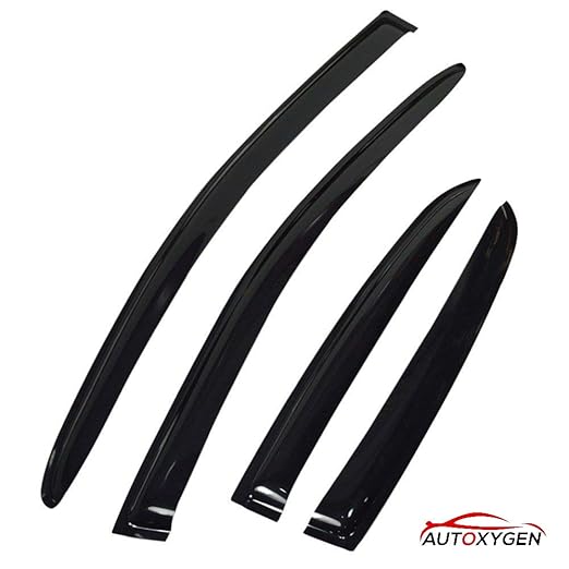 AUTOXYGEN Car Rain Wind Door Visor Side Window Deflector For Hyundai