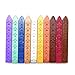 Aokbean 10pcs Colors Flower Antique Carved Wax Sealing Sticks for Retro Vintage Wax Seal Stamp Without Wick (Multi-Color)