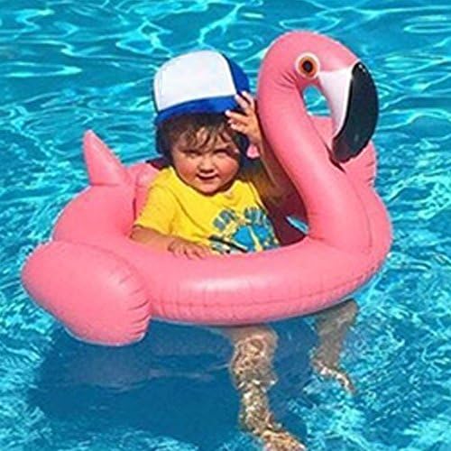 Veslagy Inflatable Flamingo Pool Float Circle Mattress Swimming Swan Swim Ring Seat Boat Raft Summer Water Fun Pool Toys pink