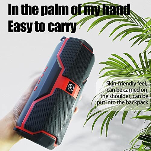 RUWQ Indoor and Outdoor Portable Bluetooth Speakers, Wireless Bluetooth Speakers, subwoofers, Fashionable and Cool Music Players