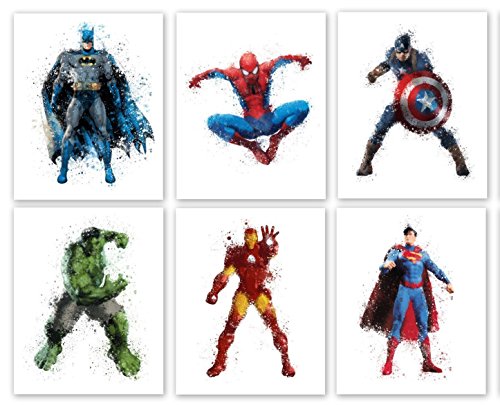 Superhero Collector Prints - Set of Six Photos (8