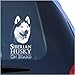 Siberian Husky Clear Vinyl Decal Sticker for Window, Sibe Huskies Dog Sign Art Print