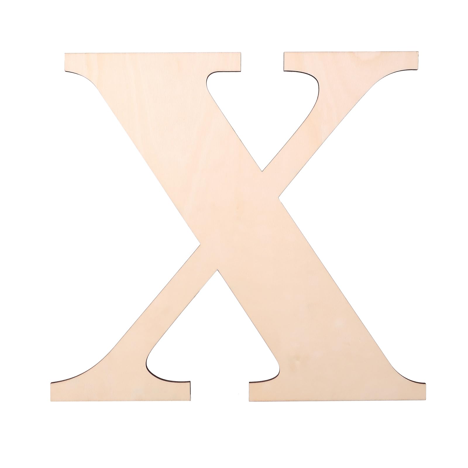 Photo 1 of 12 Inch Wooden Letter, Wood Letters for Wall Decor, Blank Unfinished Wooden Letters for Home Wall Decor DIY Painting Crafts?X?