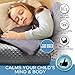 Snuggle Pro Weighted Blanket for Kids - 7 lbs Heavy Blanket for Sleeping, 41''x60'' - Set with Cool Bamboo & Minky Reversible Cover - Great Comfort for Children - Sensory Calming Weighted Blanket