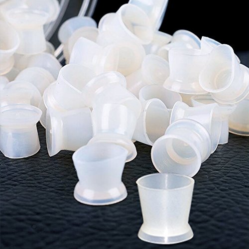 Tattoo Ink Caps Cups - 130Pcs/box blue Tattoo Ink Cups With Base,Tattoo Kits,Tattoo Supplies Tattoo Ink Caps for Tattooing Tattoo Ink Cups Disposable Small Pigment Cups(#13 Medium)
