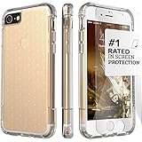 iPhone 7 Case, (Clear) Dual-Layer Inspire SaharaCase Protective Kit Bundle with [ZeroDamage Tempered Glass Screen Protector] Slim Fit [ Shockproof Bumper] Rugged Protection