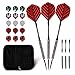 W.M Darts King 90 Percent Tungsten Steel Tip Darts (for Bristle / Normal Dartboard, 22 Gram, Pack of 3)