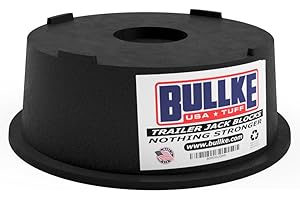 Bullke Trailer Leveling Blocks - for RV and Camper, USA Made Heavy Duty Jack Pads, Stabilizing Blocks, UV Resistant Recycled Plastic Leveling Blocks for RVS (1)