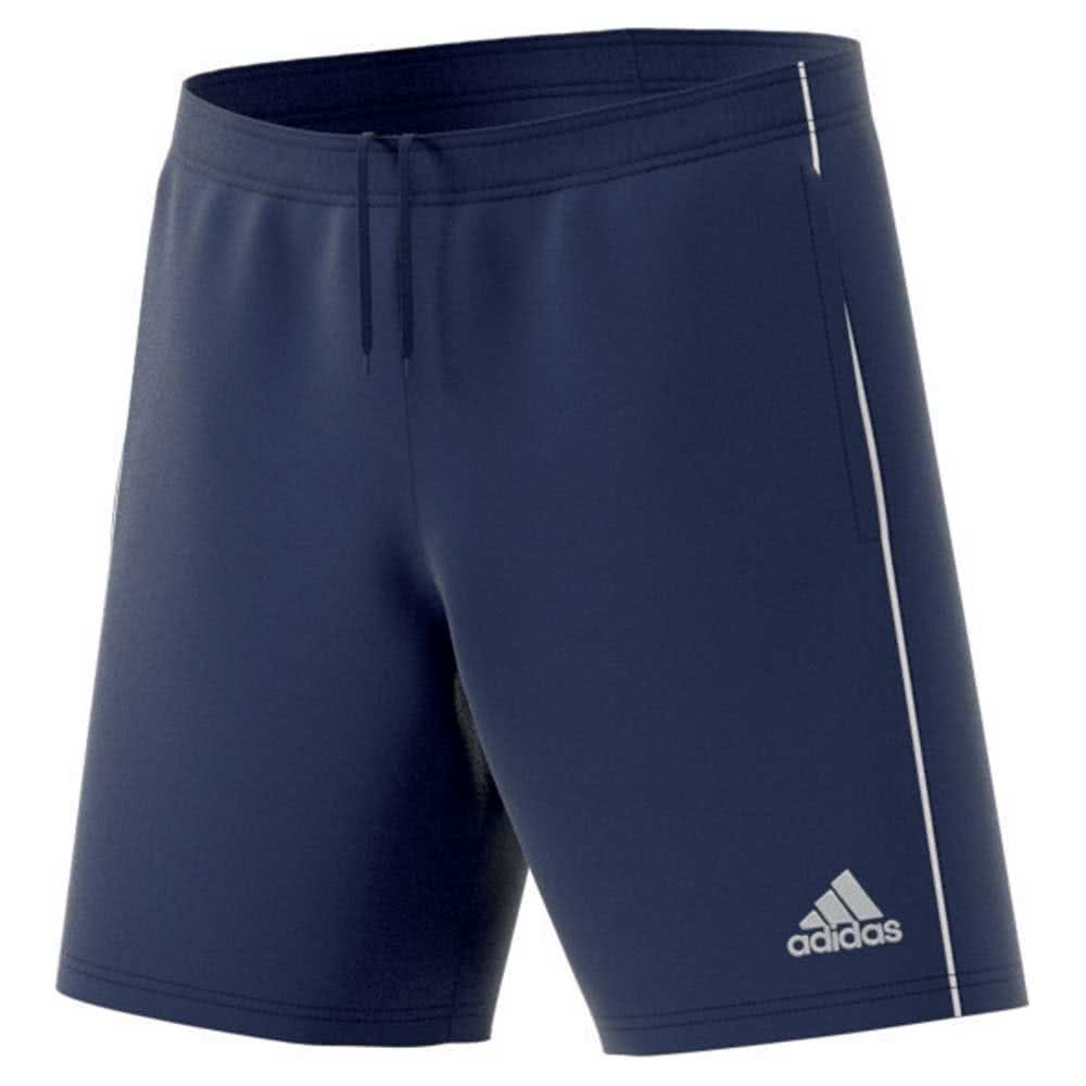 Adidas Kids Core 18 Training Shorts - Dark Blue/White, Size 128