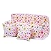 Mini Furniture Flower Sofa Couch +2 Cushions Kit Set For Barbie Doll House Accessories Kids Toy Gift