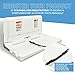 ECR4Kids Horizontal Diaper Changing Station with 500 Sanity Liners, Wall-Mounted, White Granite