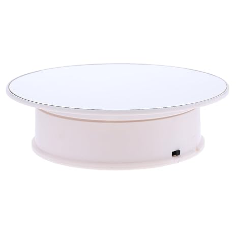 360 Grad Batteriebetriebene Elektrischer Drehteller Präsentierteller Drehbühne Ausstellungsständer Schmuck Uhren Schuhe Stand