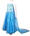 IWISHME Girls Deluxe Shimmer Ice Queen Costume Snow Princess Dress 9/4-9 Years