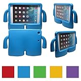 MAPLE CASES, iPad Mini Kids Case, Playful Kids Shock Proof Foam Case Cover Stand for iPad Mini/iPad Mini 4 (BLUE)