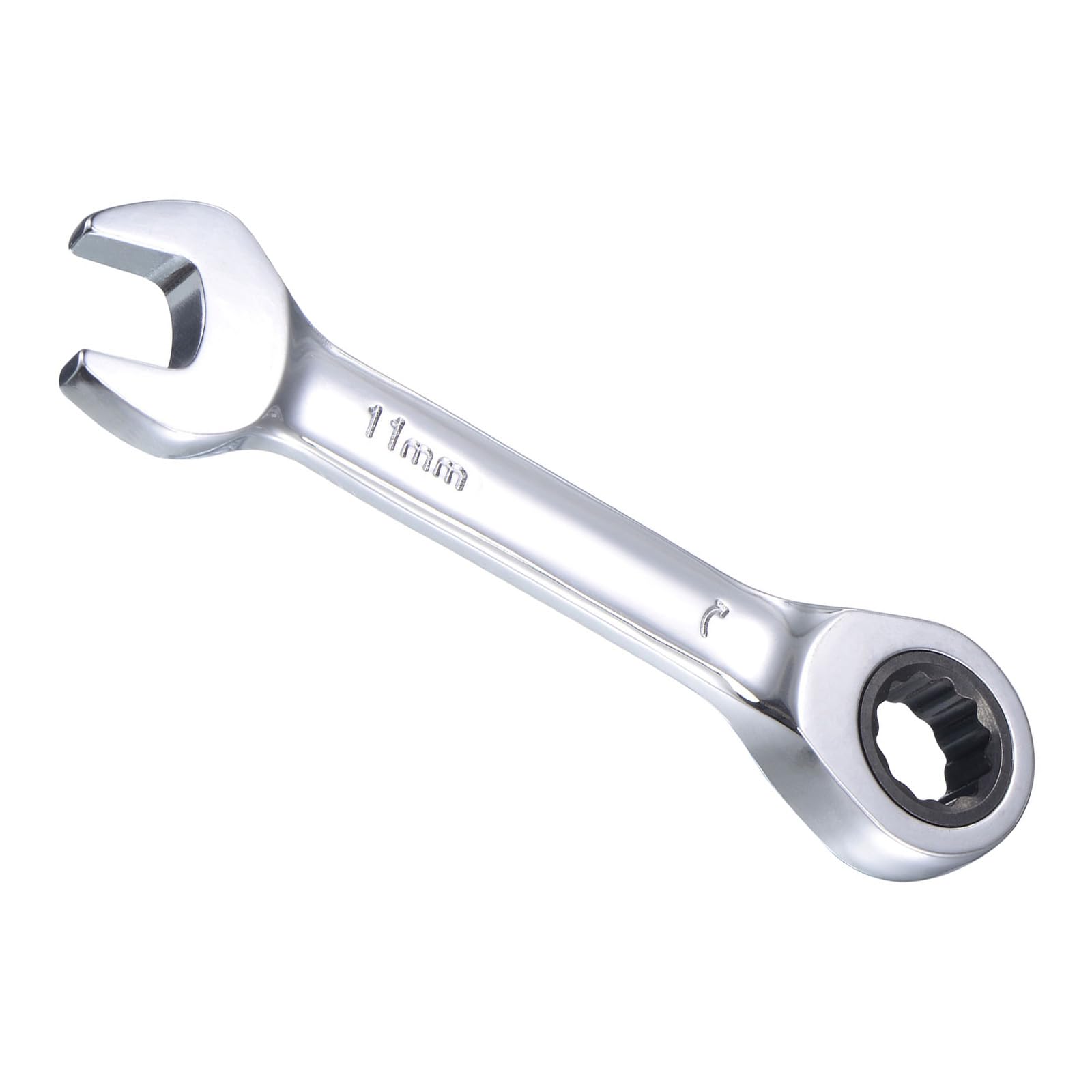 CoCud Ratcheting Wrench, 11mm Head Metric 72-Teeth, Cr-V Combination Wrench Spanner - (Applications: for Repairing Home Tasks)