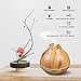 Aroma Essential Oil Diffuser, 400ml Ultrasonic Cool Mist Humidifier with 7 Color LED Lights, 2 Adjustable Mist Mode, Waterless Auto Shut-Off for Home Yoga Office Spa Baby Room, MZvul Wood Grain