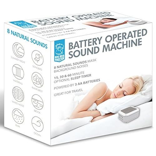 Big Red Rooster BRRC112 Portable Sound Machine - 8 Sounds - White Noise Machine - Operates On 3 AA Batteries Health & Household, Health Care, Alternative Medicine, Sound Therapy