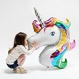 Rainbow Unicorn Foil Balloons By ZiYan, Set of 2